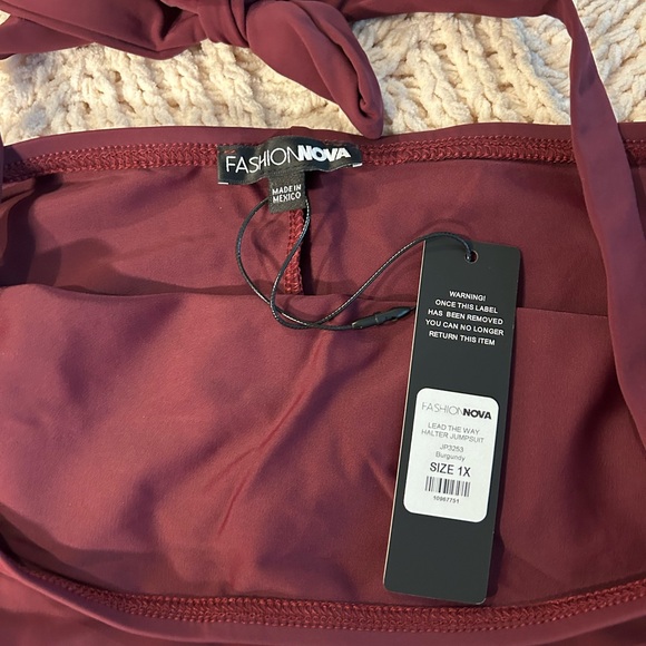 Cardi B Deep Red Jumpsuits Collection Bundle 🆕 - Picture 9 of 16